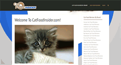 Desktop Screenshot of catfoodinsider.com