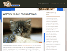 Tablet Screenshot of catfoodinsider.com